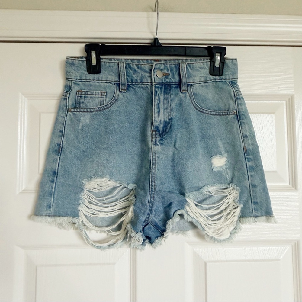 Tiger Mist High Rise Denim Shorts